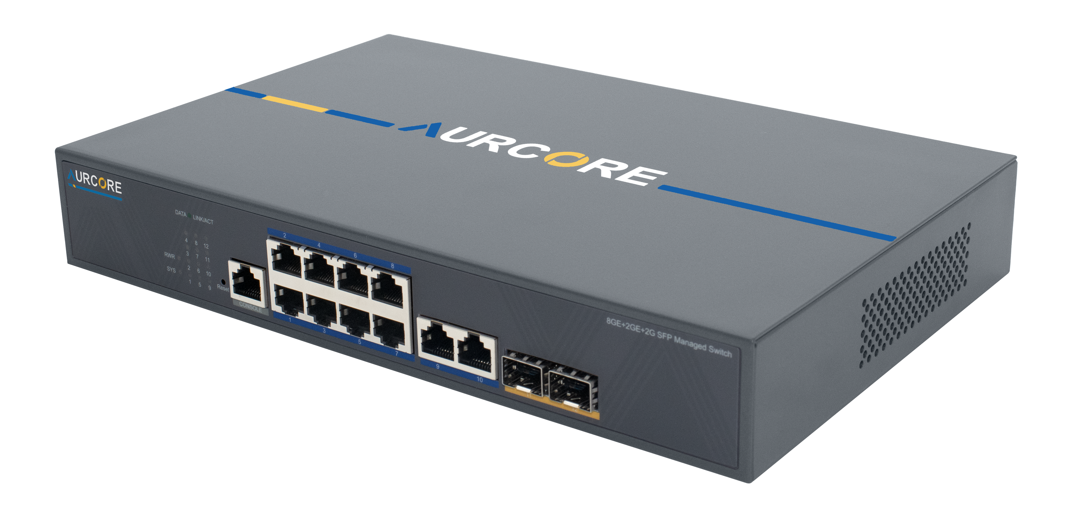 AES2001P | 8 x GE (PoE+), 2 x GE, 2 x GE SFP